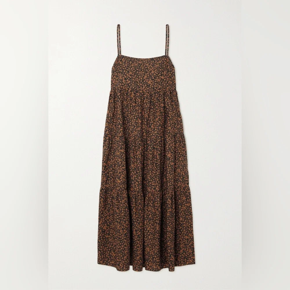 Matteau Floral-print tiered cotton-poplin maxi dress - Picture 2 of 10